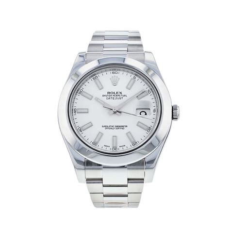 rolex datejust quadrante bianco uomo|rolex datejust 2021.